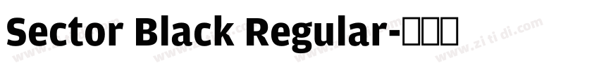 Sector Black Regular字体转换